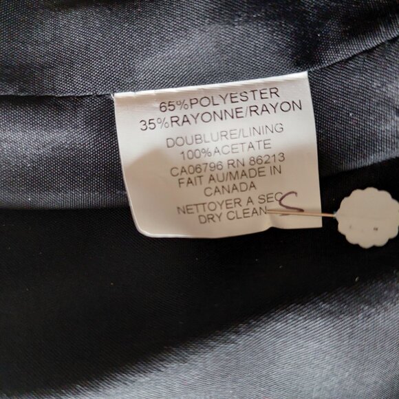 Tristan & Iseut Brown Pinstripe Skirt Blazer Suit Set,  Size S/10 - Picture 9 of 13